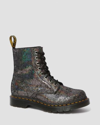 Botas Con Cordones Dr Martens 1460 Pascal Metallic Cuero Para Mujer DR8593D